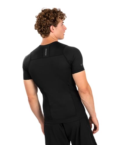 Venum Men's Standard G-Fit Air Short Sleeve Rashguard - Black