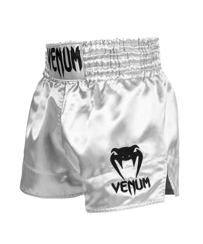 Venum Muay Thai Shorts Classic - Silver/Black