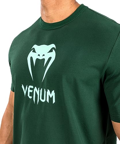 Venum Men's Classic T-Shirt - Dark Green/Turquoise