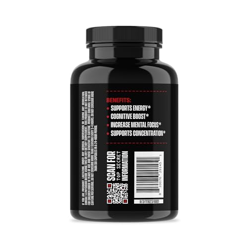 Jocko Fuel Discipline GO Brain Booster - Nootropic Dietary Supplements for Memory & Focus - PreWorkout Energy & Focus Supplement (90 Capsules)