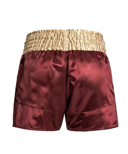 Venum Muay Thai Shorts Classic - Burgundy/Gold/White