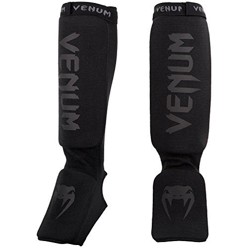 Venum Kontact Shin Guards - Black/Black