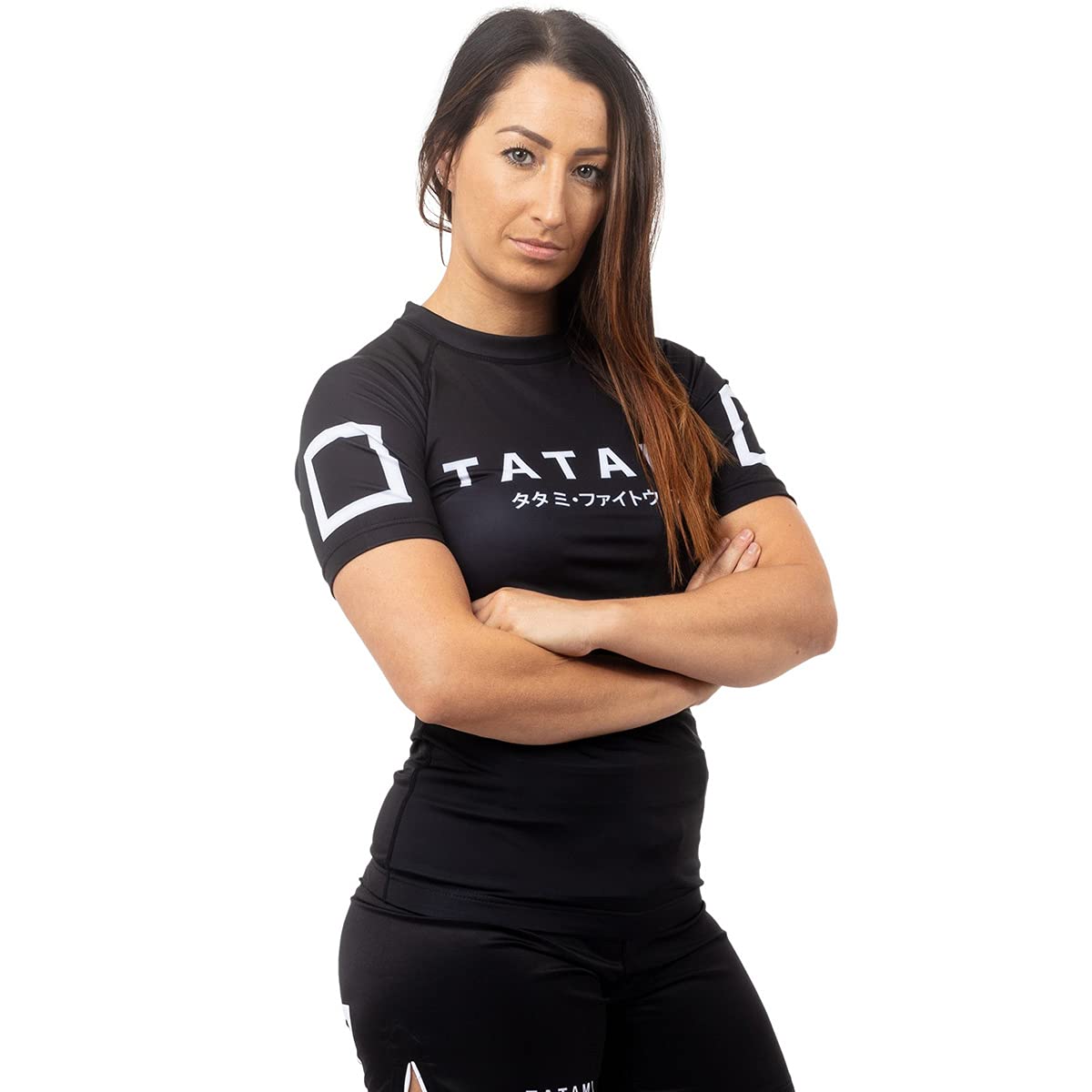 Tatami Fightwear Women's Katakana Short Sleeve Rashguard - Black