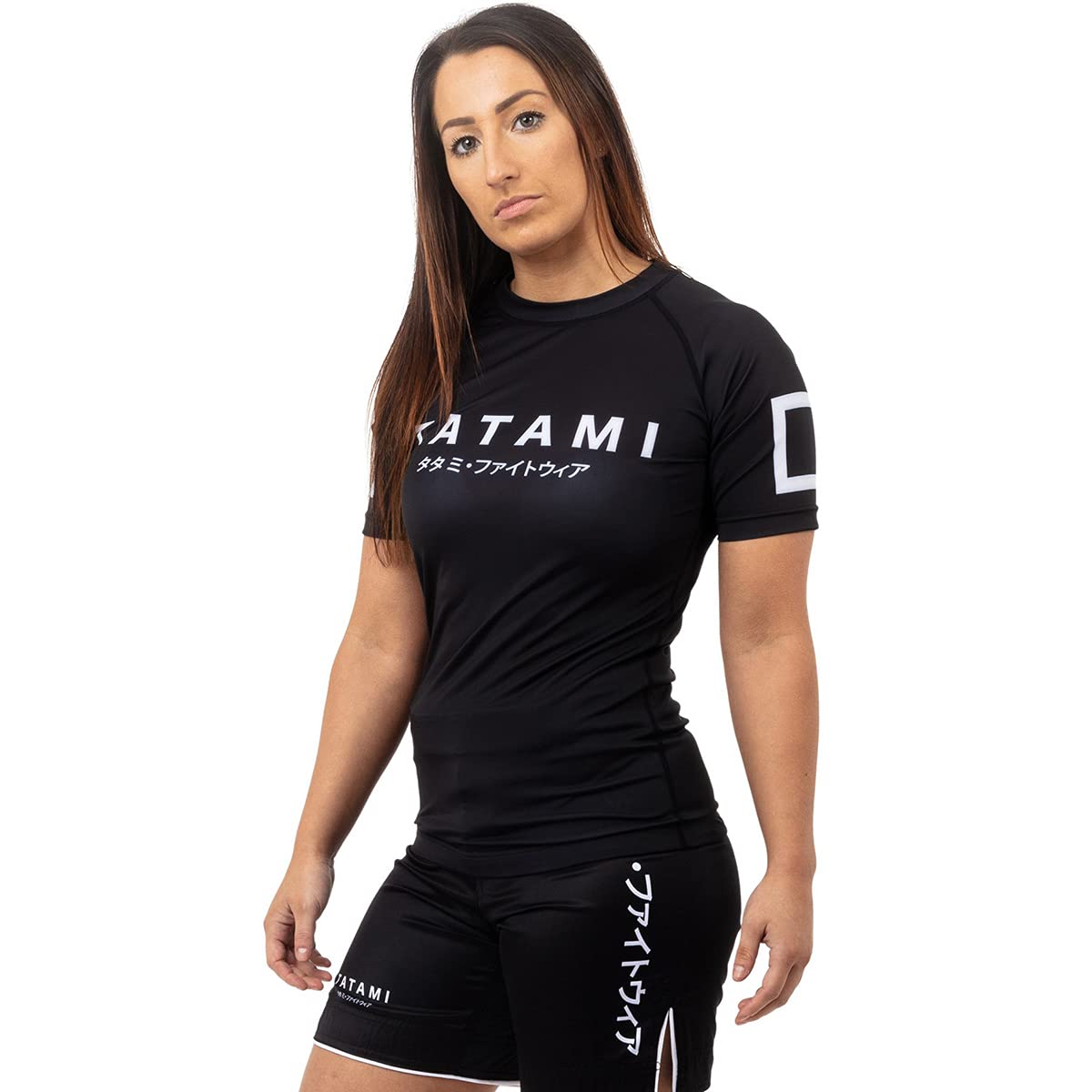 Tatami Fightwear Women's Katakana Short Sleeve Rashguard - Black