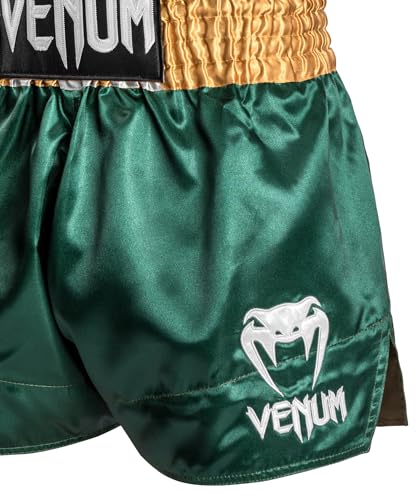 Venum Muay Thai Shorts Classic - Green/Gold/White