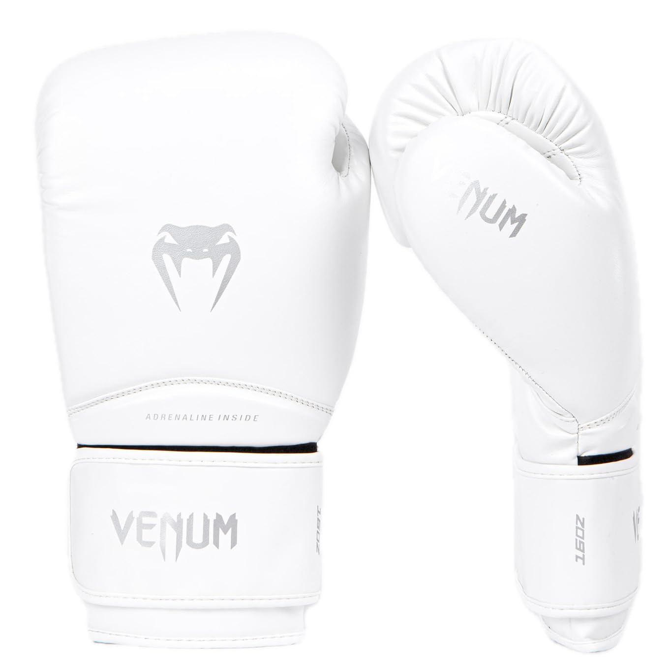 Venum Contender 1.5 Boxing Gloves - White/Silver - 16 Oz