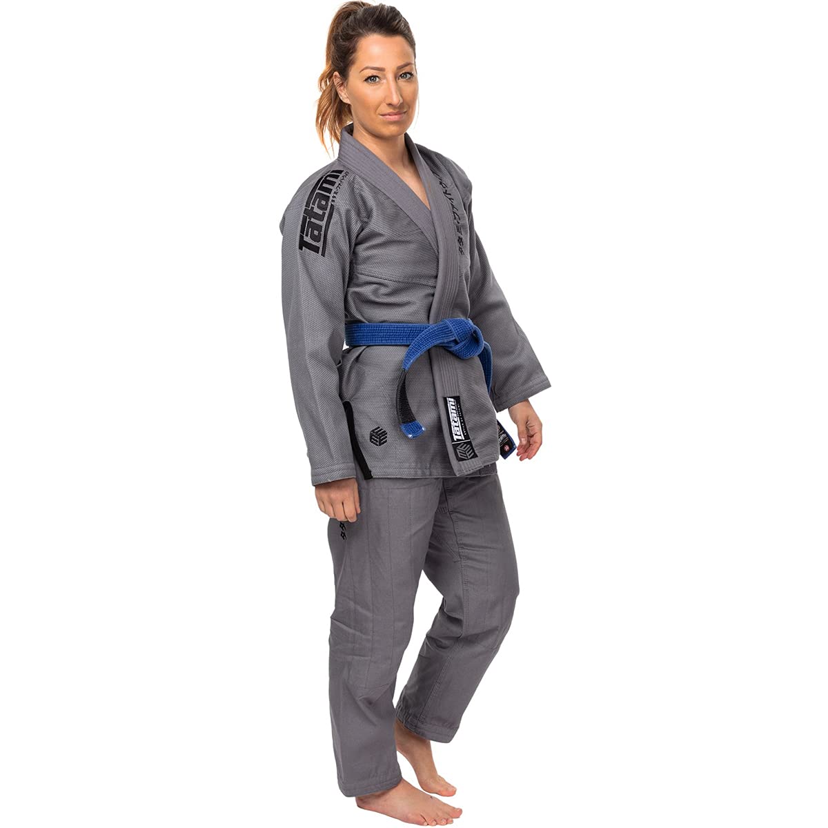 Tatami Fightwear Women's Estilo Black Label BJJ Gi - Black/Gray