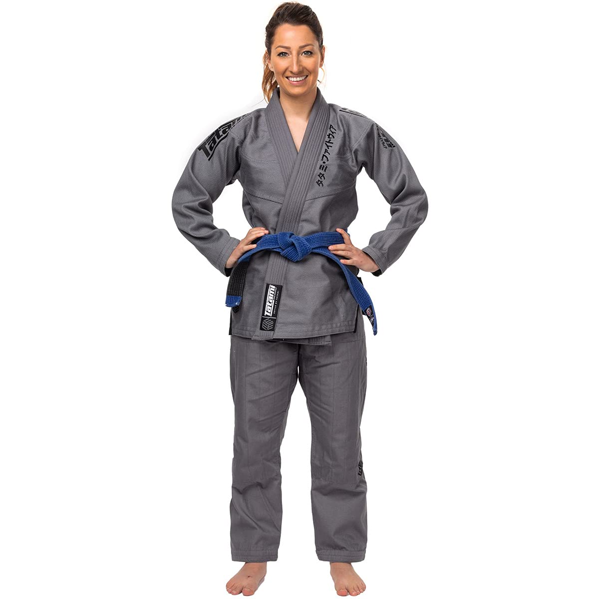 Tatami Fightwear Women's Estilo Black Label BJJ Gi - Black/Gray