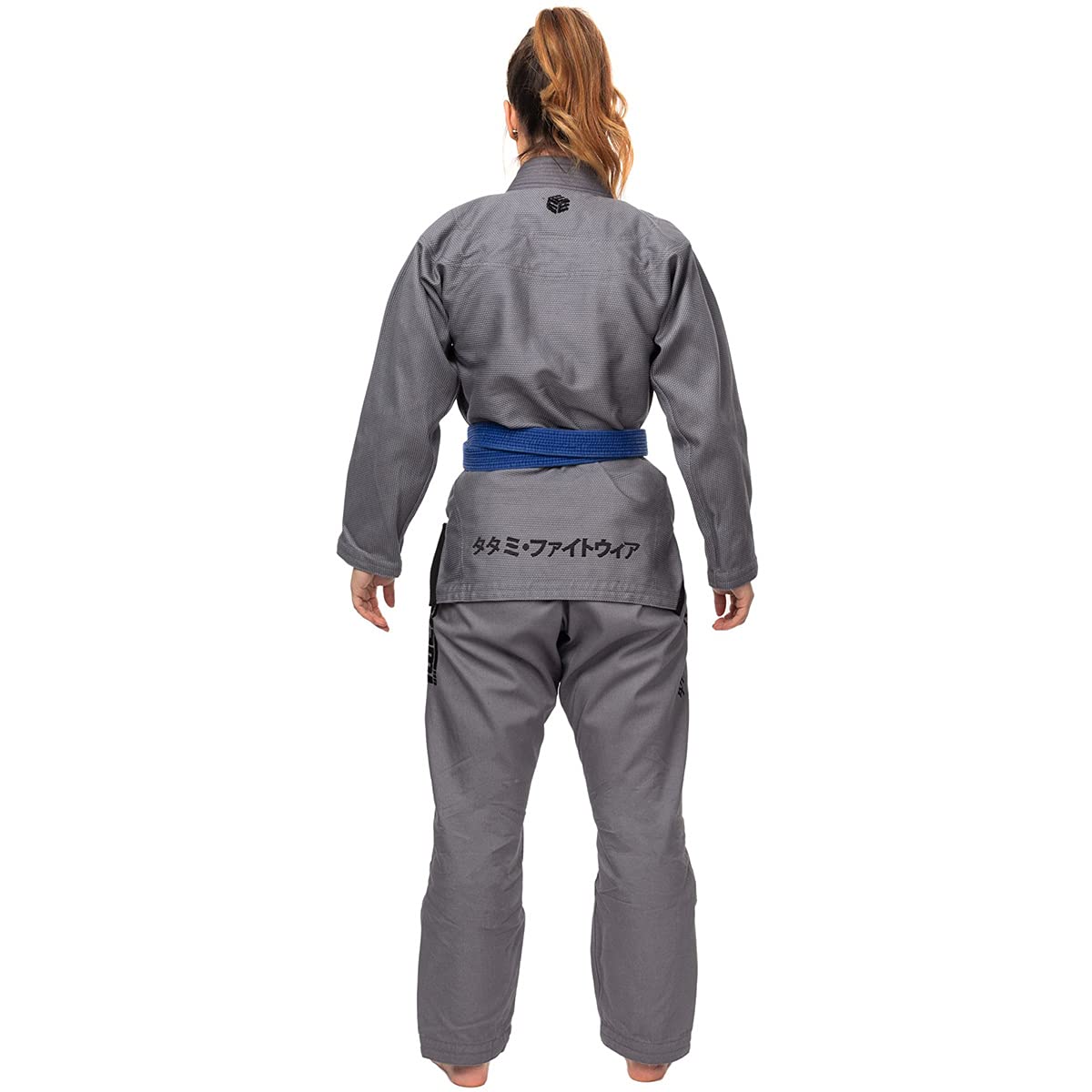 Tatami Fightwear Women's Estilo Black Label BJJ Gi - Black/Gray