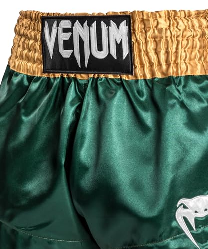 Venum Muay Thai Shorts Classic - Green/Gold/White