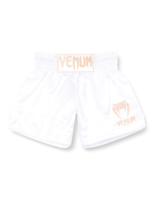 Venum Muay Thai Shorts Classic - White/Gold