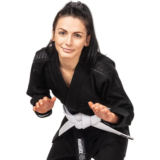 Tatami Fightwear Women's Estilo Black Label BJJ Gi - Black/Black