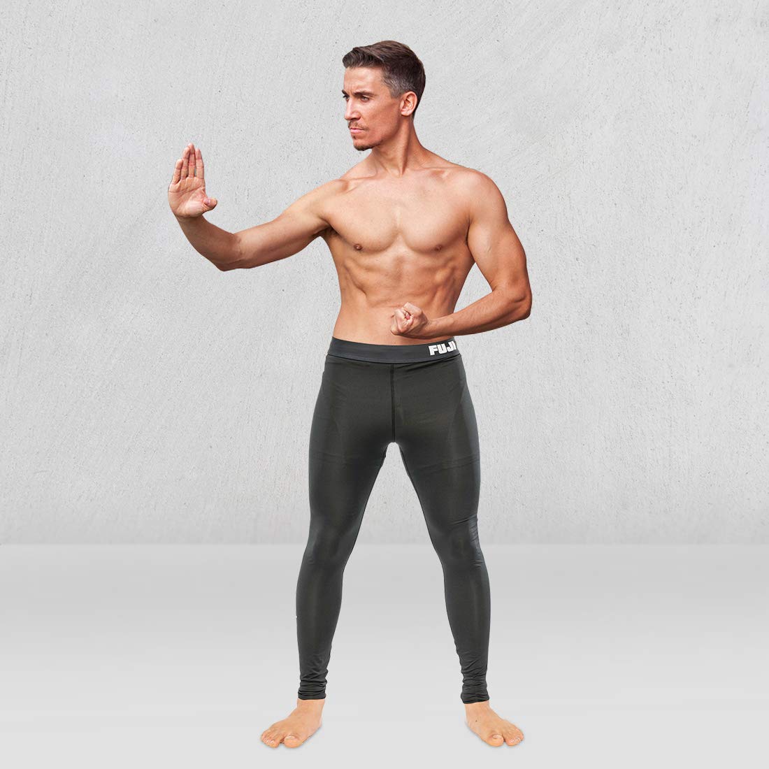 FUJI Unisex Adult Jiu-Jitsu Compression Pants - Black