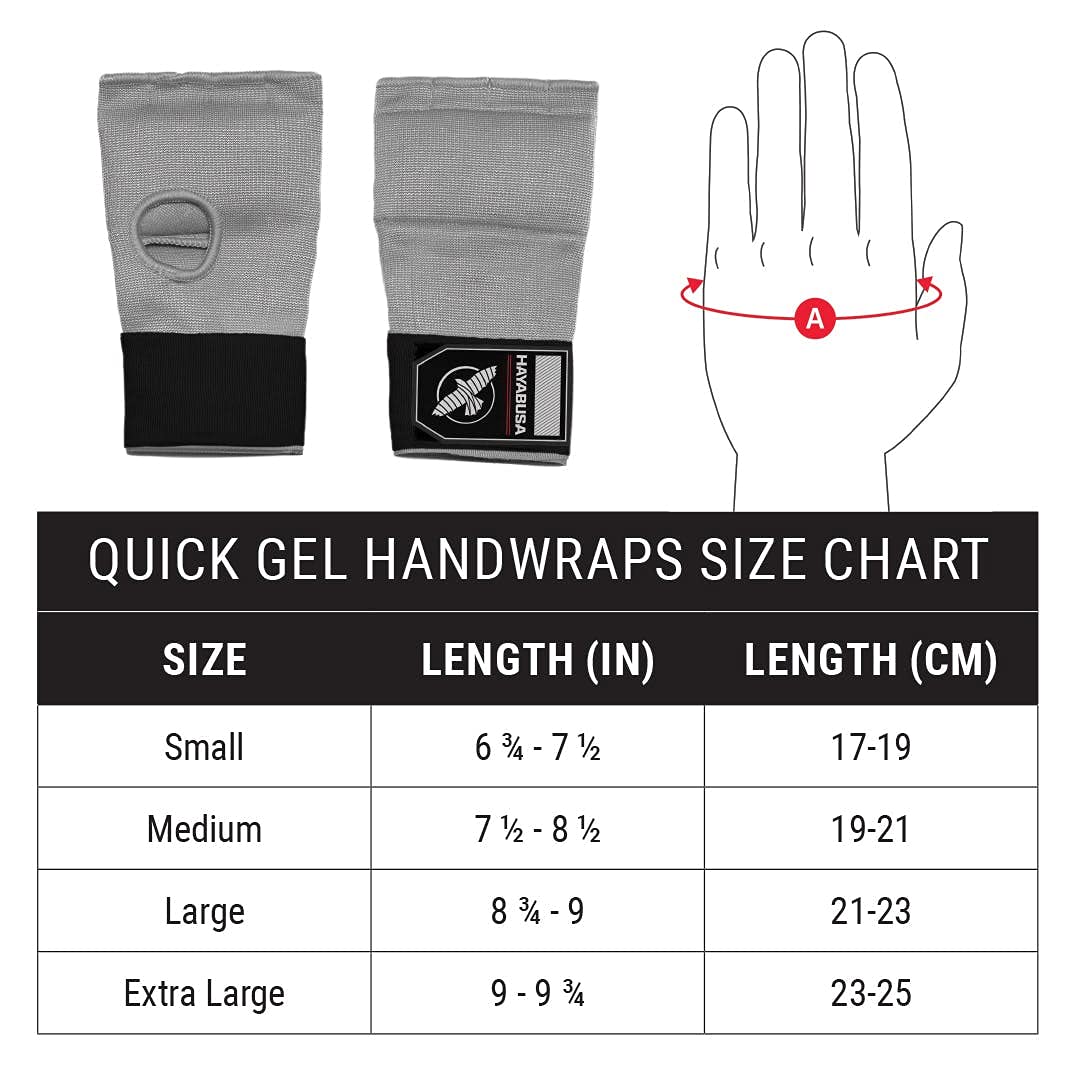 Hayabusa Quick Gel Boxing Hand Wrap Gloves - Grey/Pink