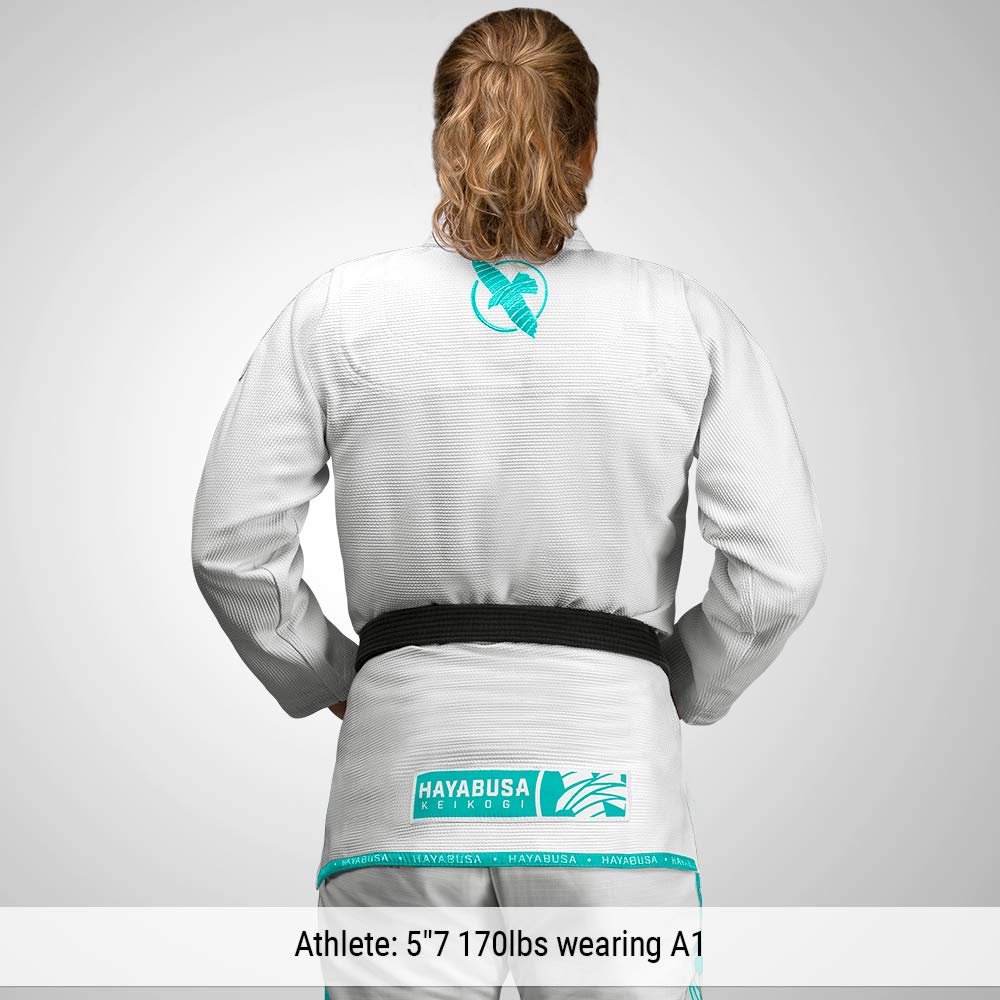 Hayabusa Lightweight Jiu Jitsu Gi - White/Teal