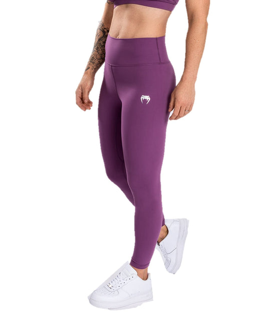 Venum Women's Standard Essential Lifestyle Leggings - Dusky Orchid/Brushed Silver