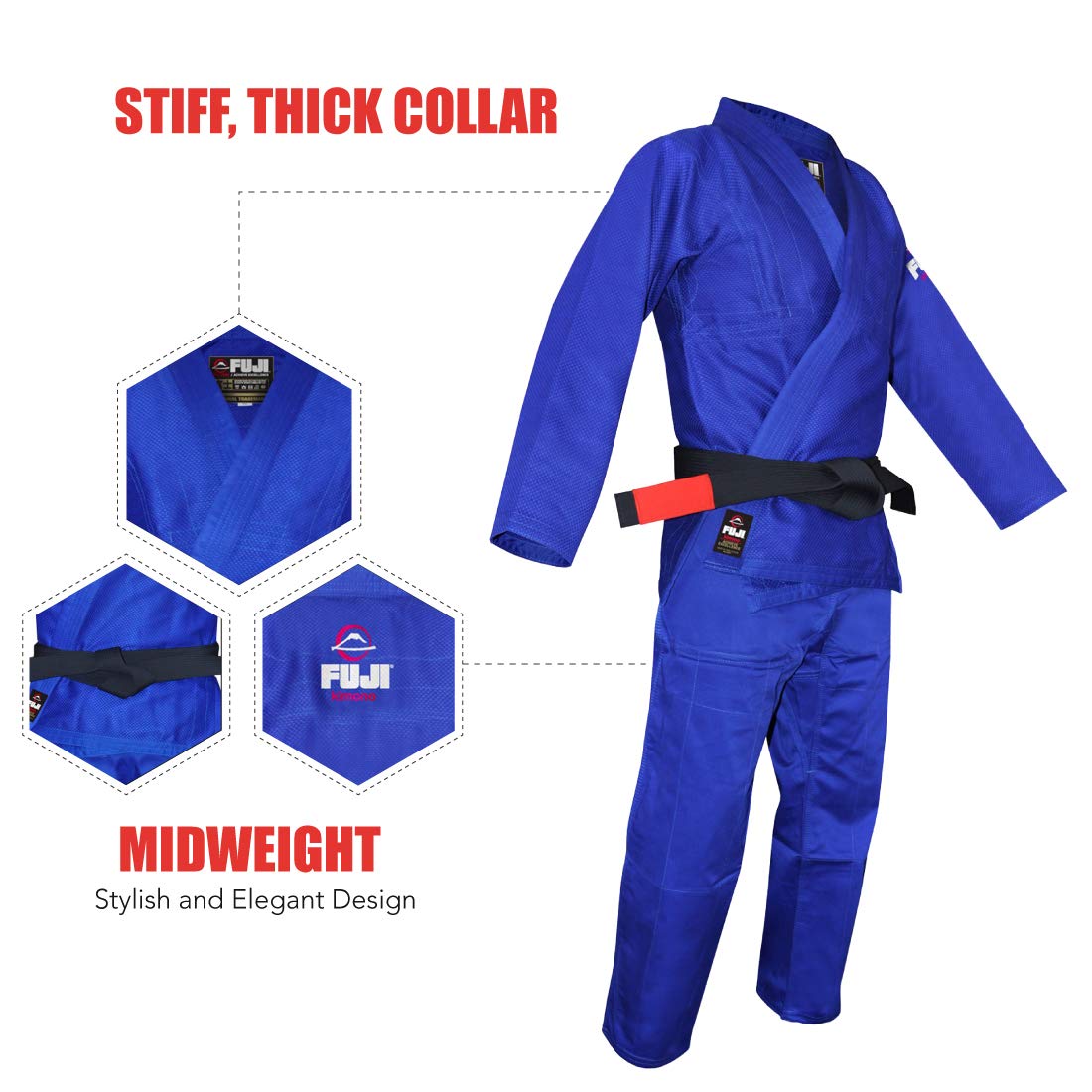 FUJI All Around Brazilian Style Jiu Jitsu Uniform - Blue