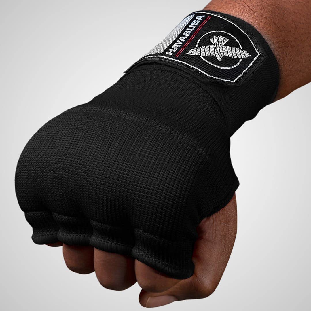 Hayabusa Quick Gel Boxing Hand Wrap Gloves - Black