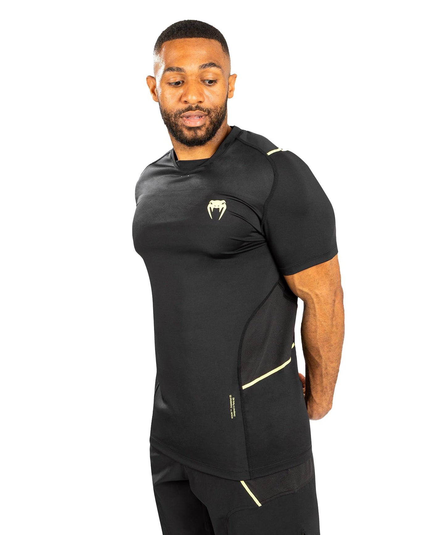 Venum Men's Standard T-Shirt - Black/Yellow