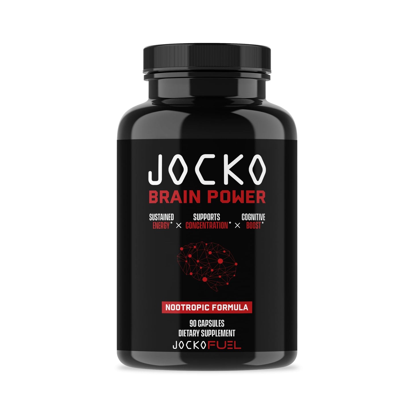 Jocko Fuel Discipline GO Brain Booster - Nootropic Dietary Supplements for Memory & Focus - PreWorkout Energy & Focus Supplement (90 Capsules)