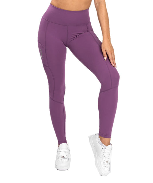 Venum Women's Standard Essential Performance Leggings - Dusky Orchid/Brushed Silver