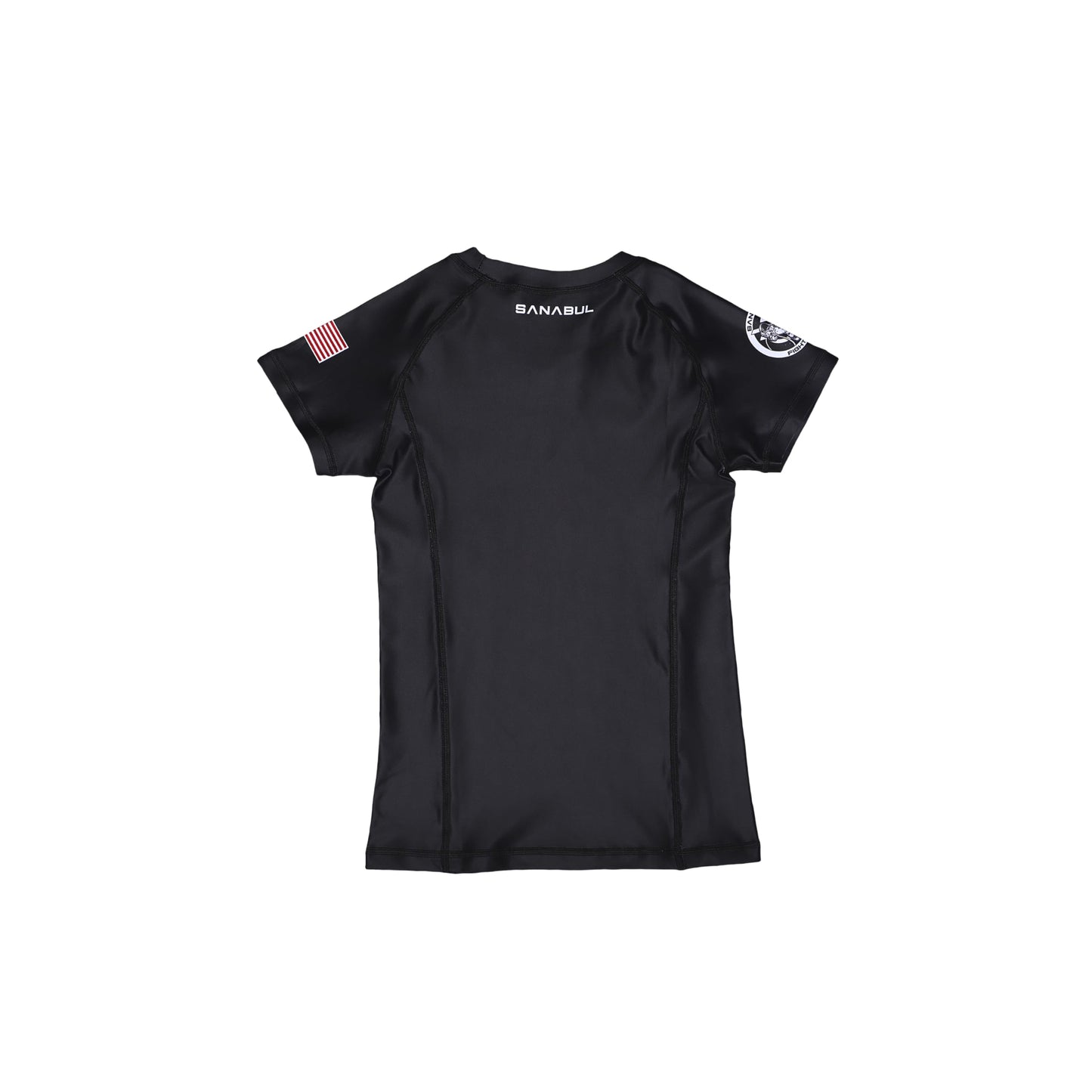 Sanabul Kids NASA Short Sleeve Compression Rash Guard - Black/White