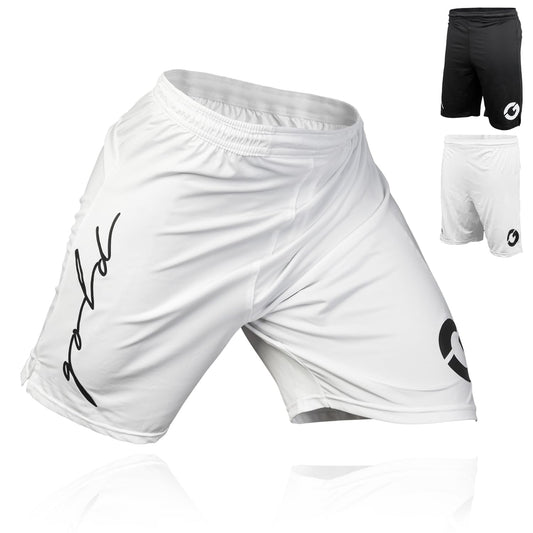 Gold BJJ Jiu Jitsu Shorts - White