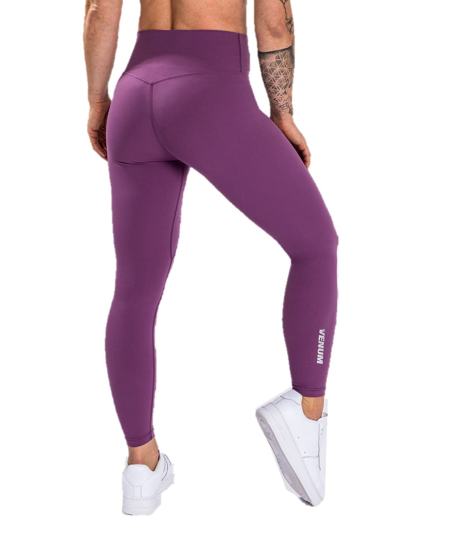 Venum Women's Standard Essential Lifestyle Leggings - Dusky Orchid/Brushed Silver