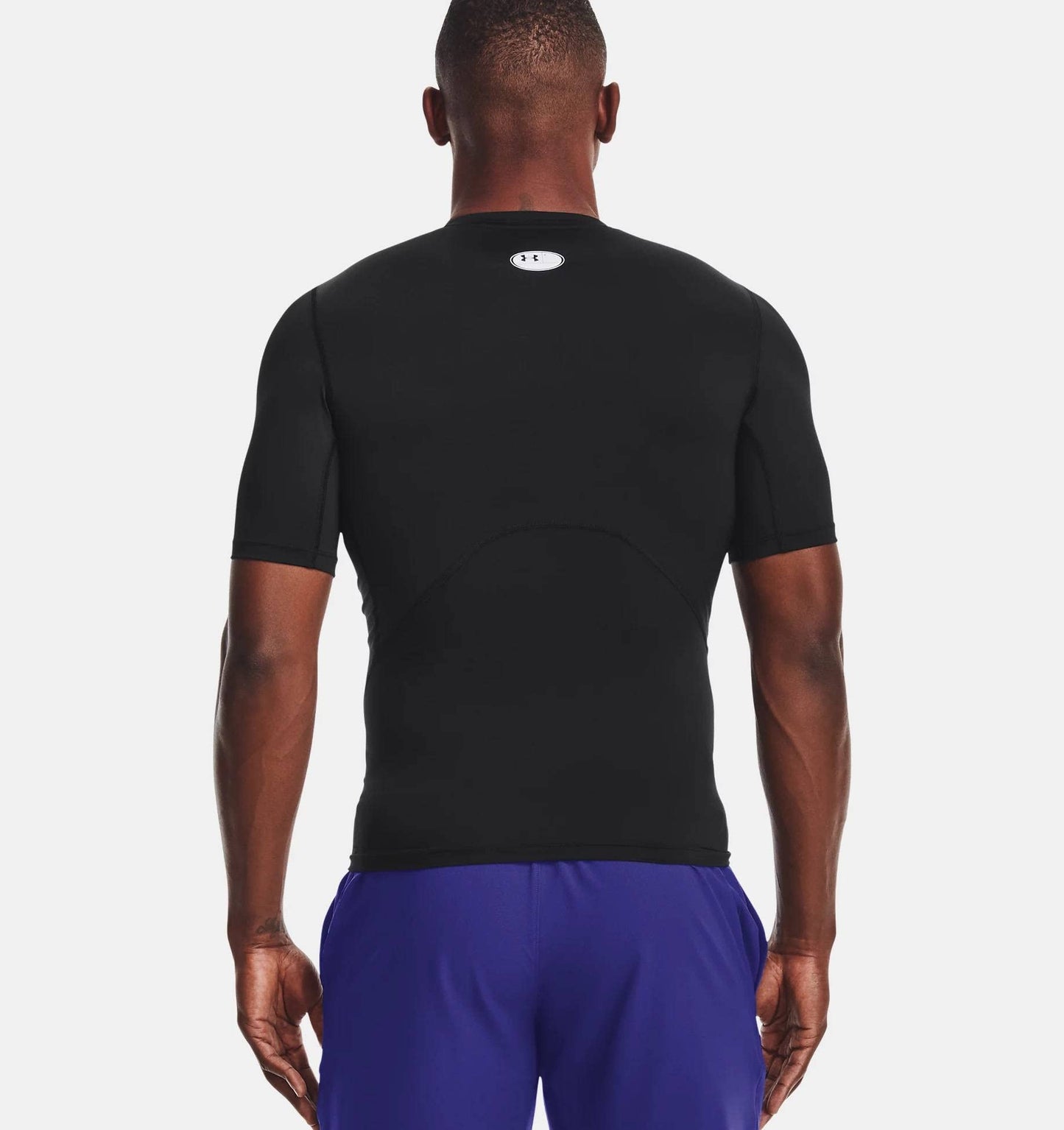 Under Armour Men's Heat Gear Short Sleeve Compression Shirt - Black/White