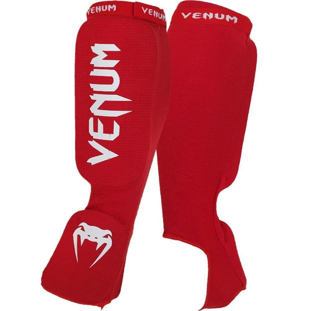 Venum Kontact Shin Guards - Red