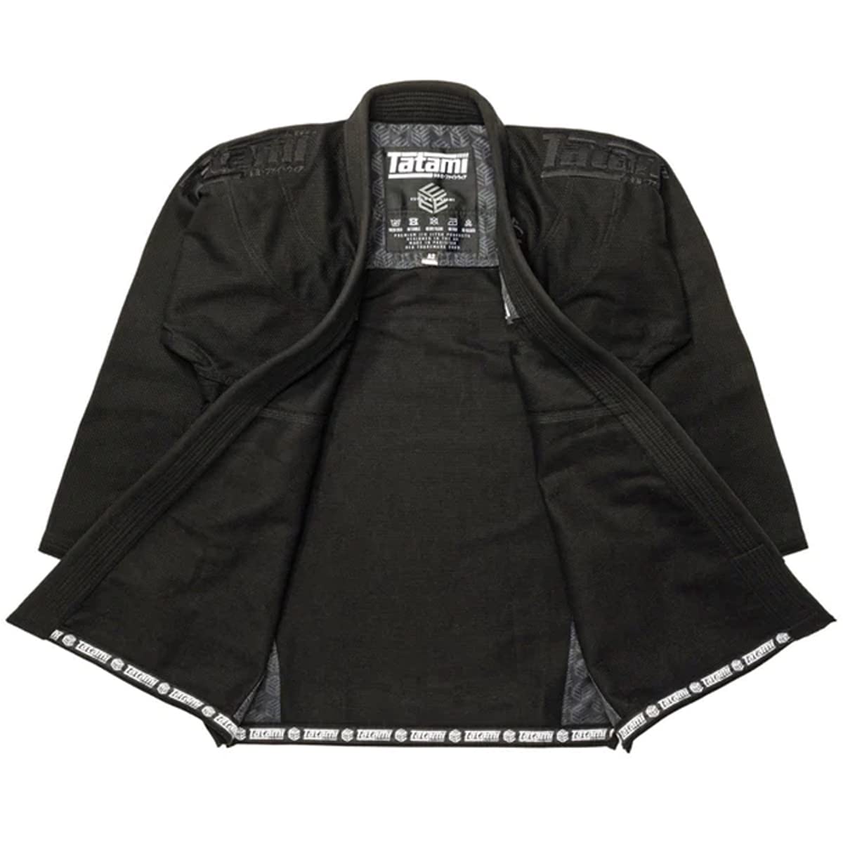 Tatami Fightwear Estilo Black Label BJJ Gi - Black/Black