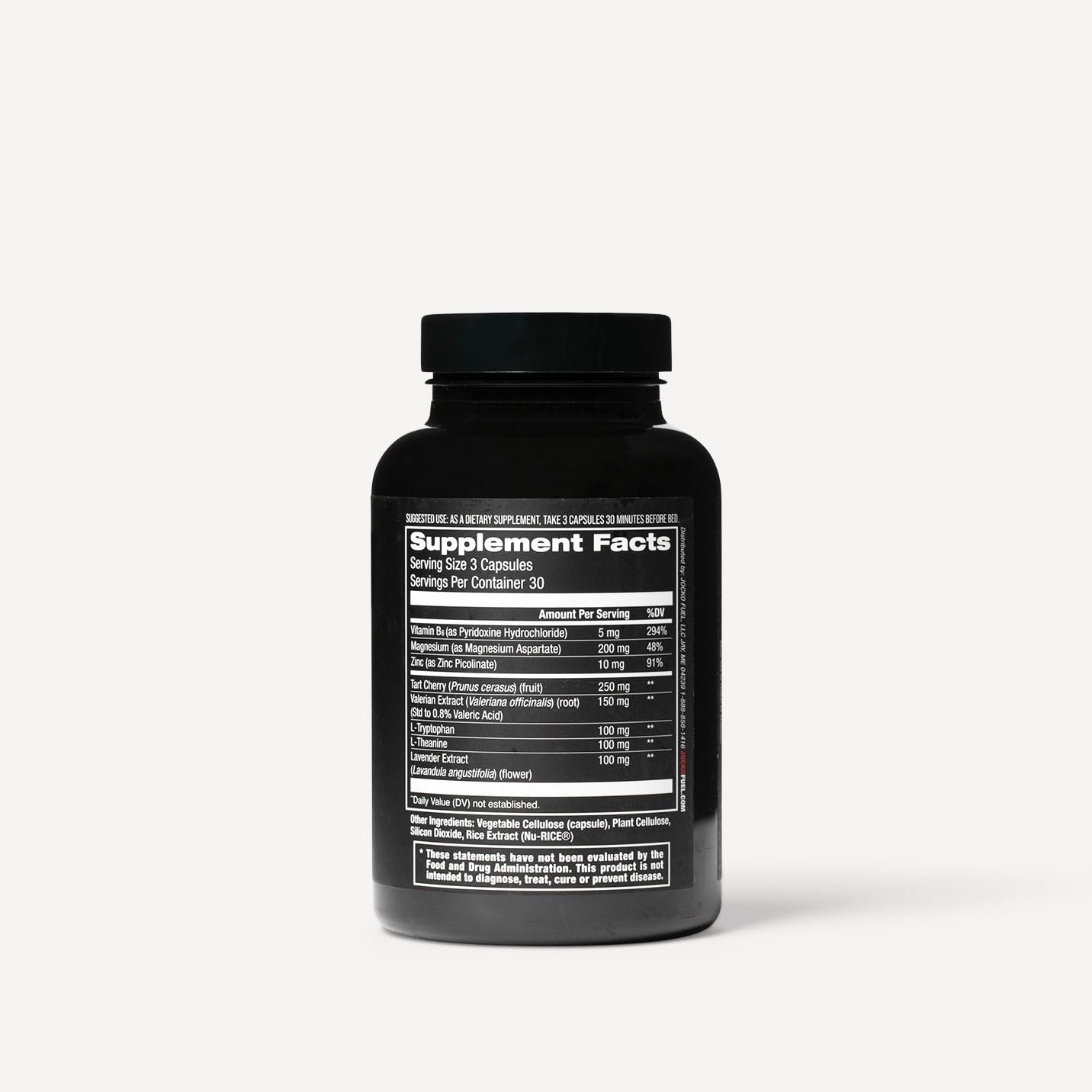 Jocko Fuel Good Night Natural Sleep Aid for Adults - Sleeping Pills for Rest & Recovery, Non-Habit Forming with Magnesium, Lavender & Valerian Root (90 Capsules)