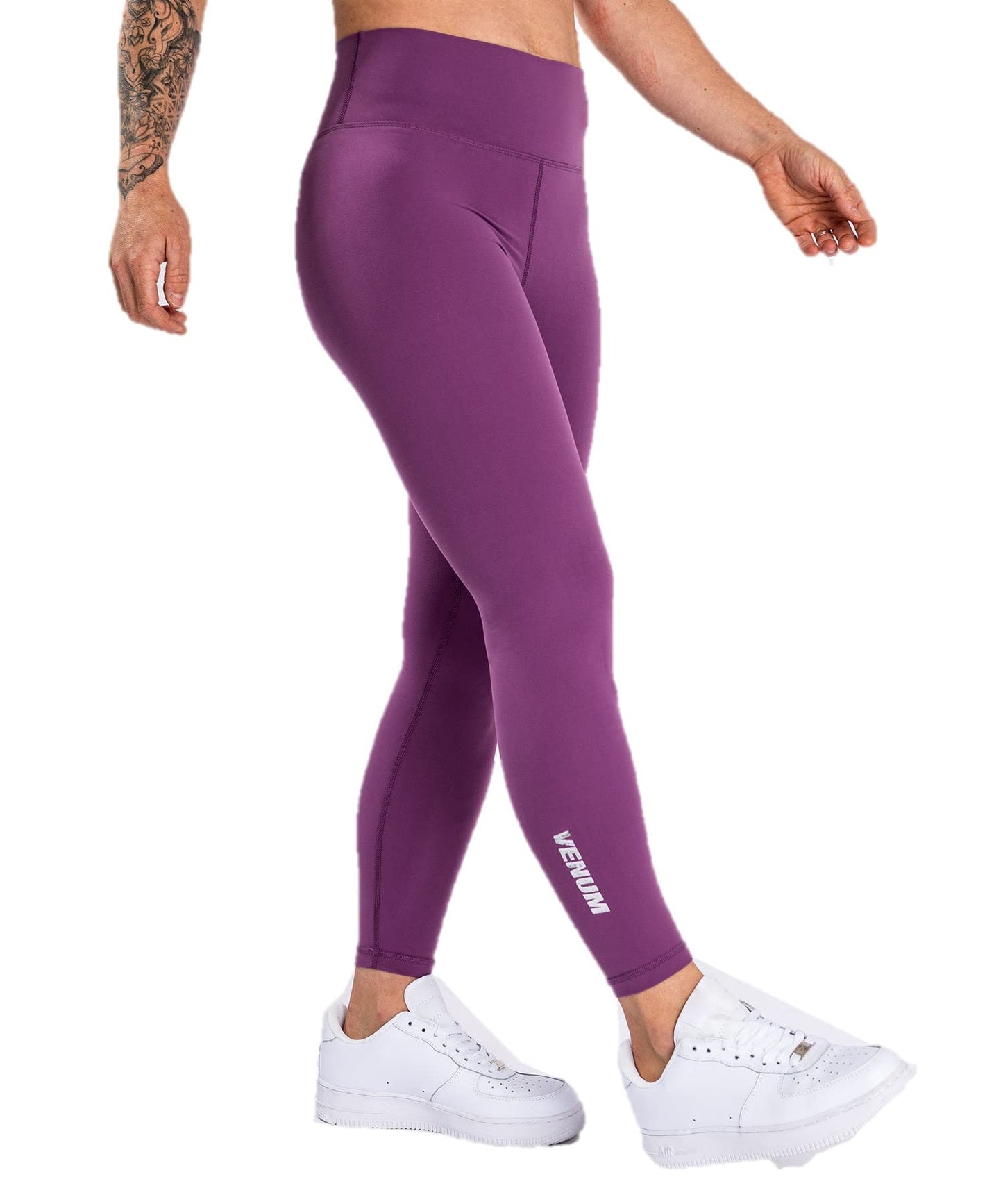 Venum Women's Standard Essential Lifestyle Leggings - Dusky Orchid/Brushed Silver