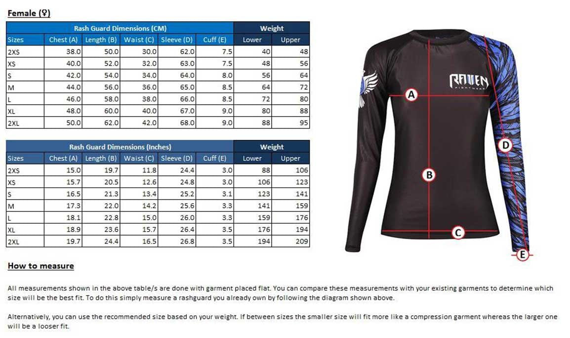 Raven Fightwear Women's Power Pangolin Long Sleeve Rash Guard - Black/Red