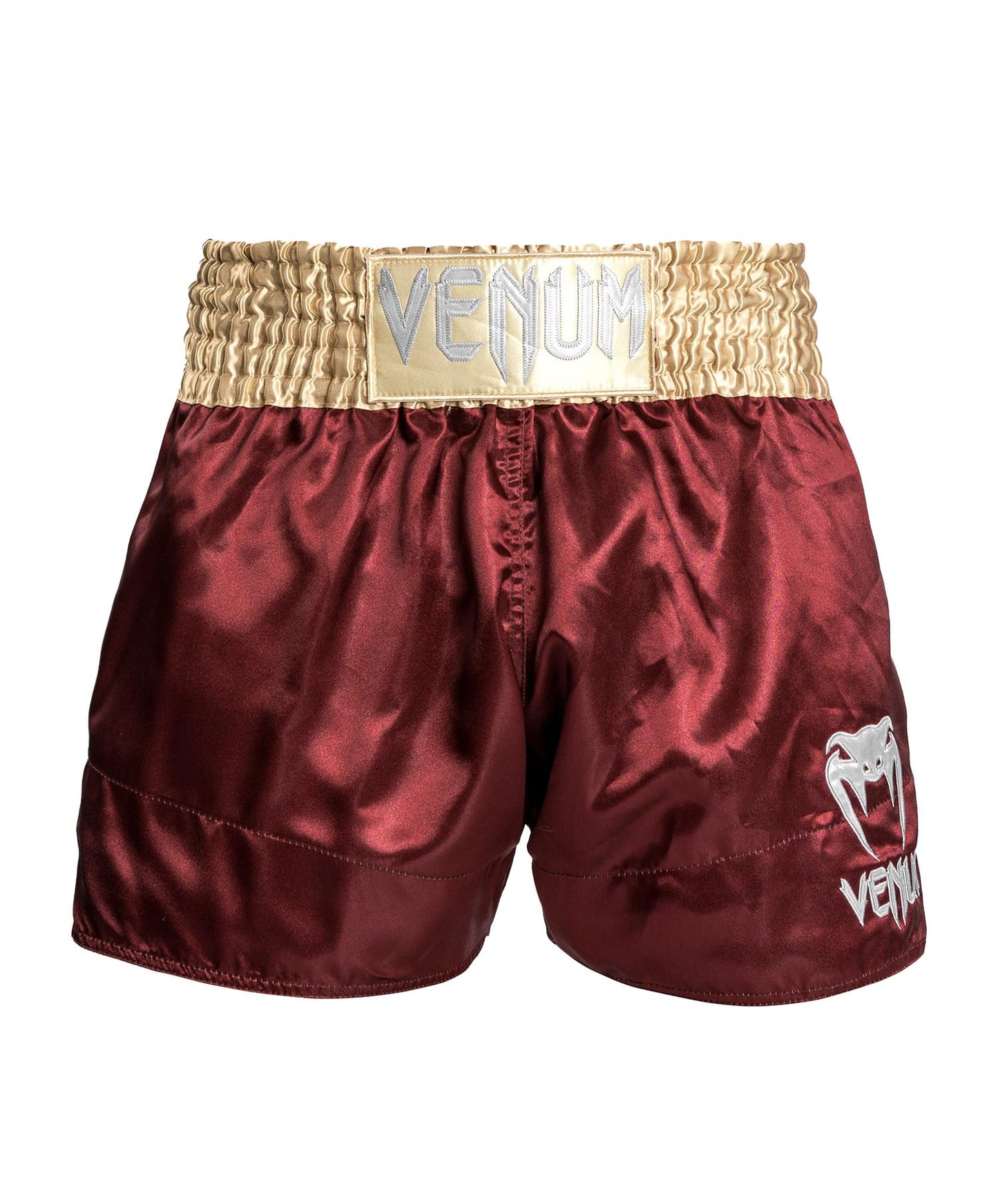 Venum Muay Thai Shorts Classic - Burgundy/Gold/White