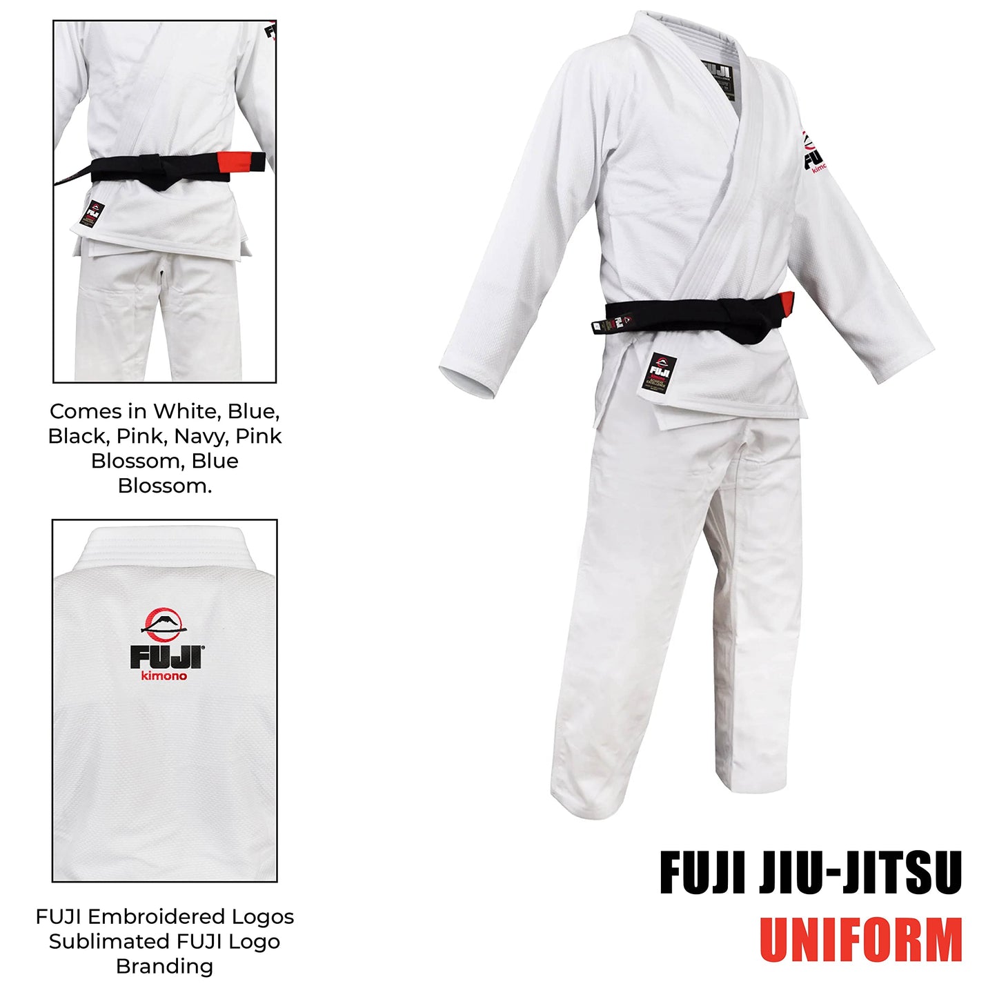 FUJI All Around Brazilian Style Jiu Jitsu Uniform - White