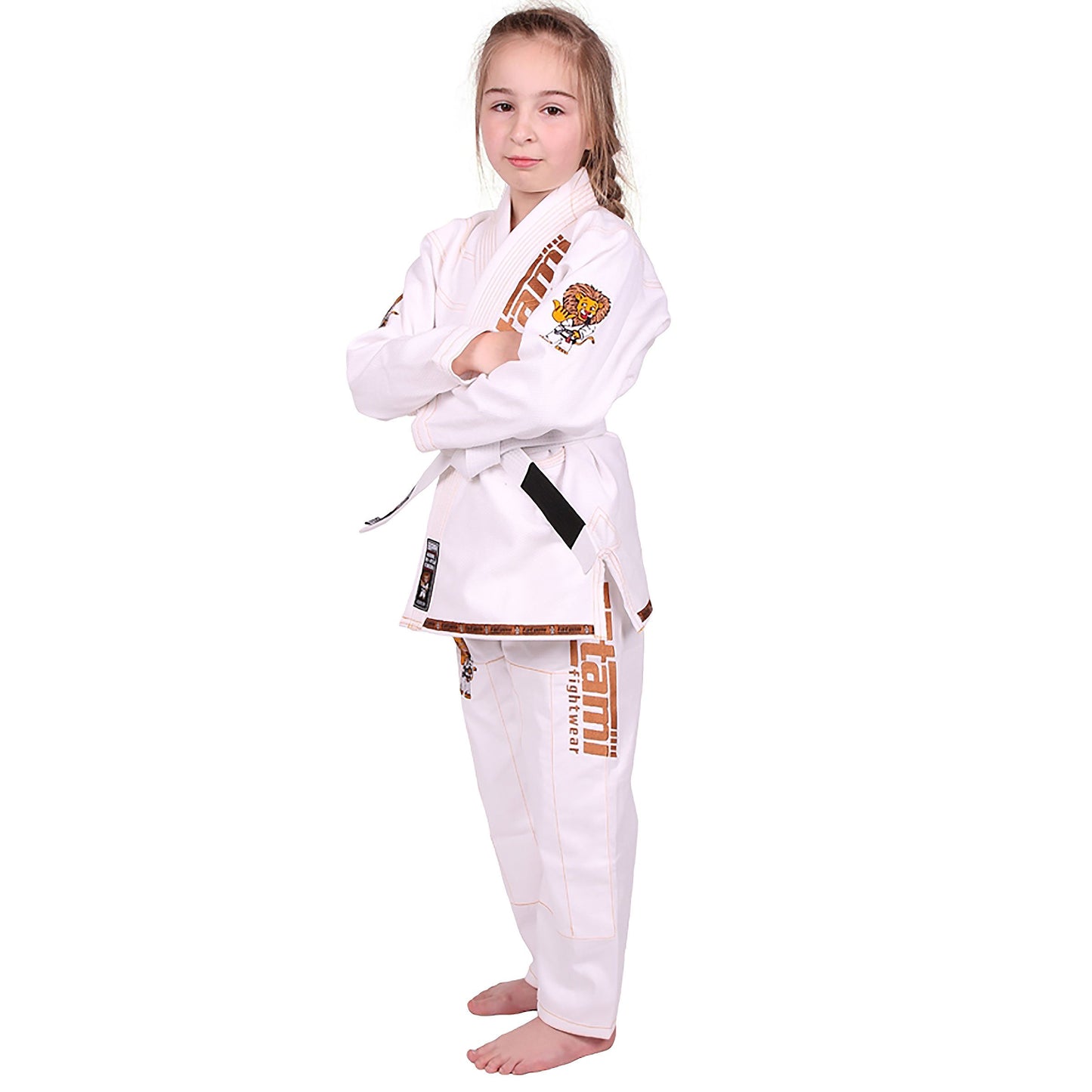 Tatami Fightwear Meerkatsu Kids Animal Jiu Jitsu Gi and Free White Belt - White