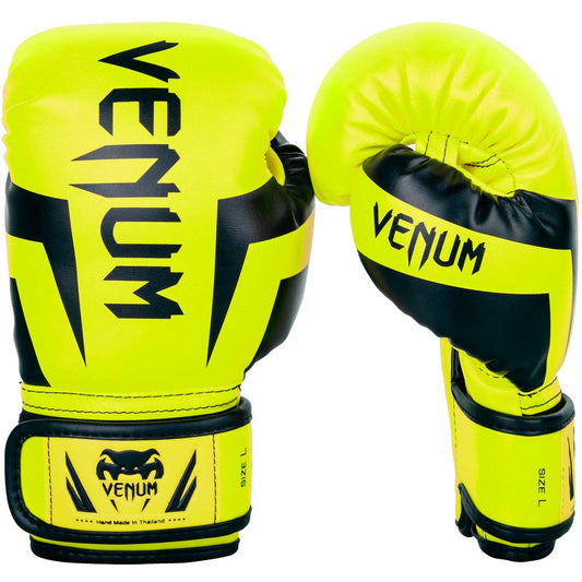 Venum Unisex Kid's Elite Boxing Gloves - Neo Yellow