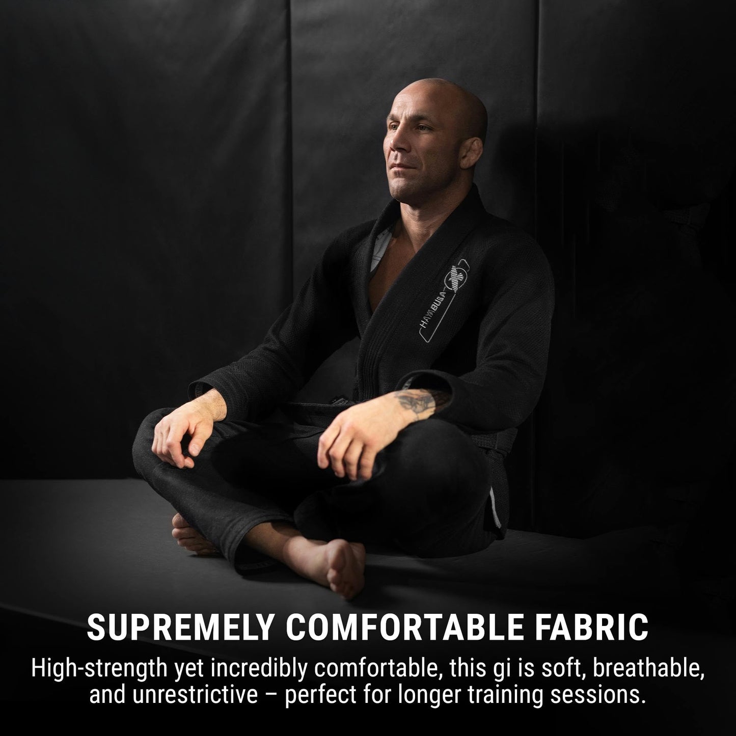 Hayabusa Essential Gold Weave IBJJF Compliant Gi for Men and Women - Black