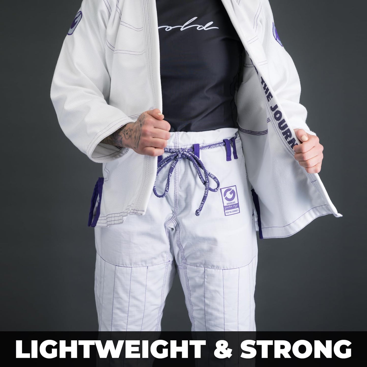 Gold BJJ Womens Aeroweave Jiu Jitsu Gi - Blue