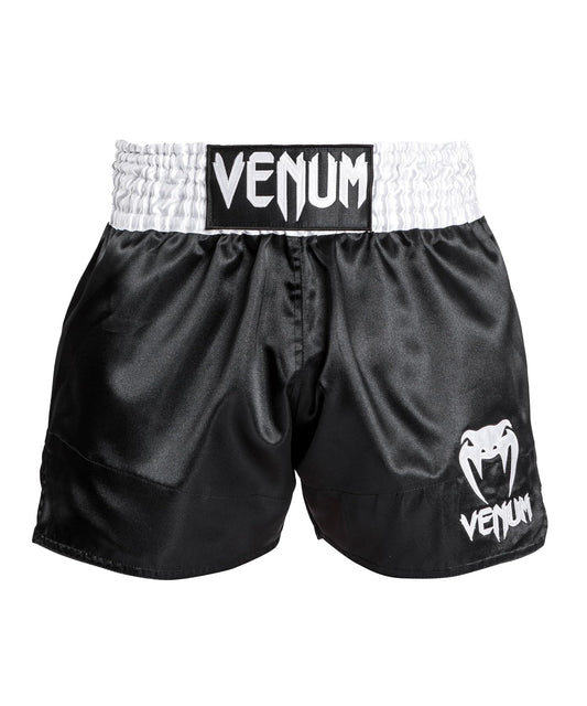 Venum Muay Thai Shorts Classic - Black/White/White