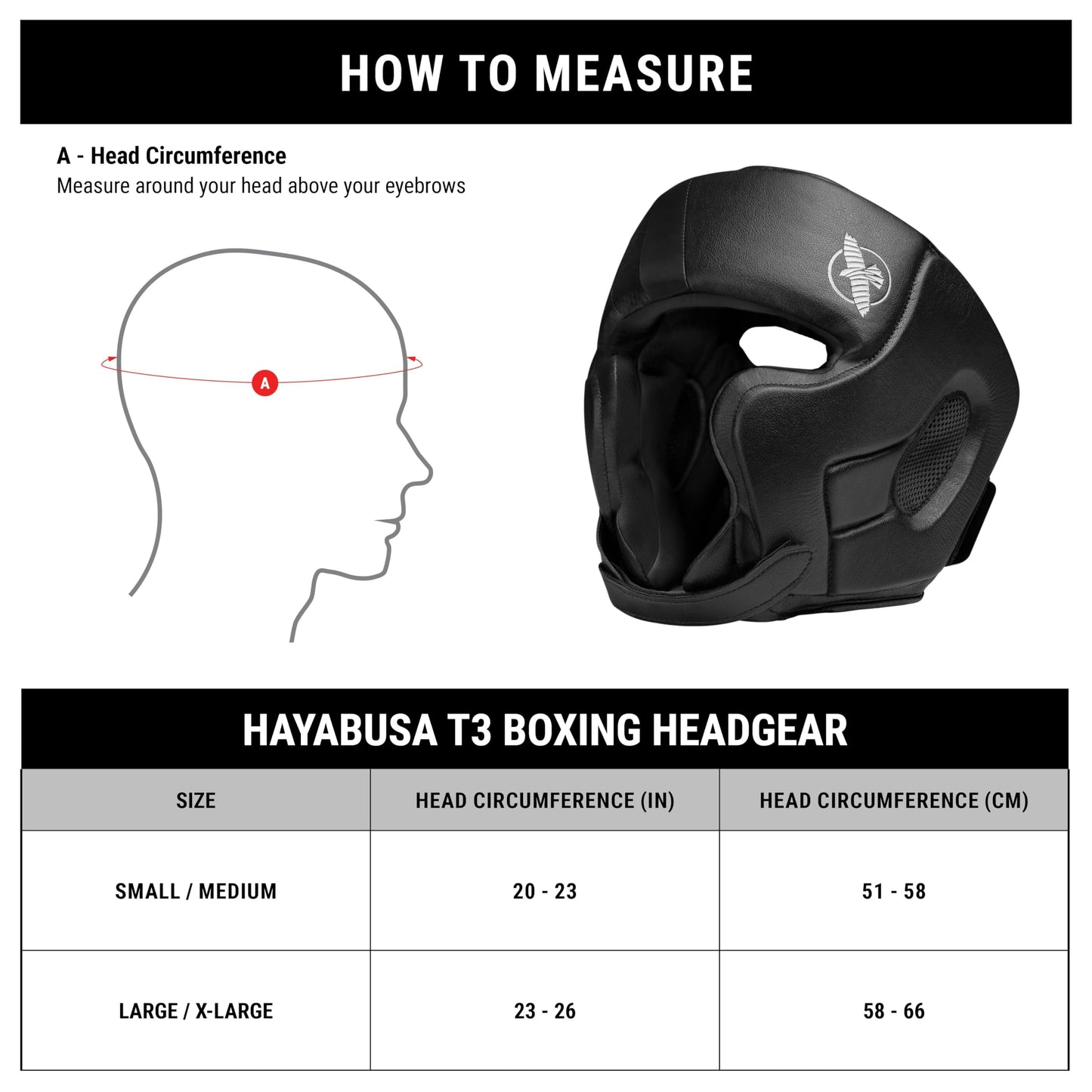 Hayabusa T3 Boxing Headgear Adjustable - White