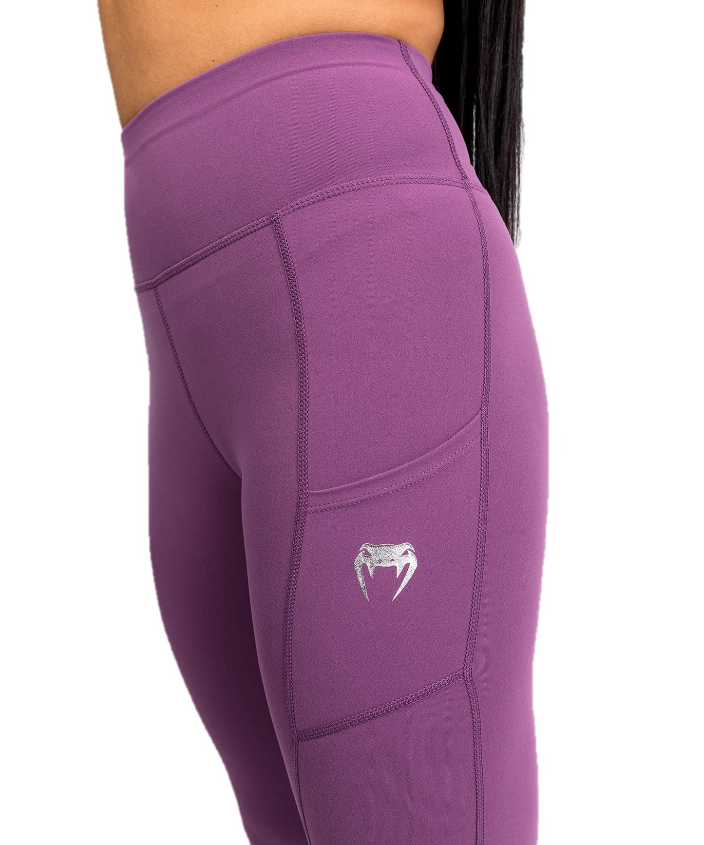 Venum Women's Standard Essential Performance Leggings - Dusky Orchid/Brushed Silver