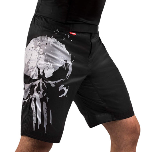 Hayabusa Mens Marvel Hero Elite BJJ Fight Shorts - The Punisher