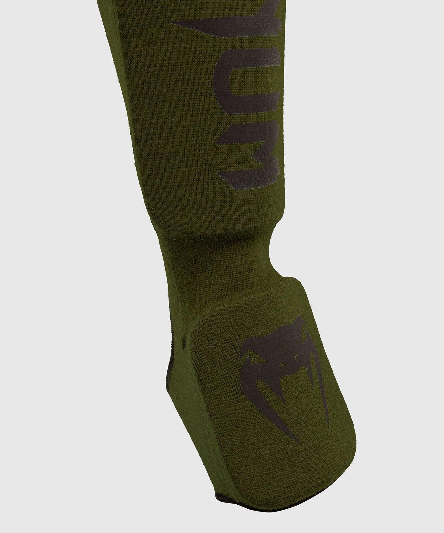 Venum Kontact Shin Guards - Khaki/Black