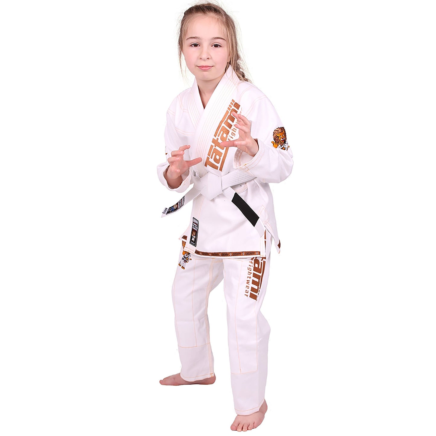 Tatami Fightwear Meerkatsu Kids Animal Jiu Jitsu Gi and Free White Belt - White