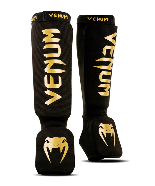 Venum Kontact Shin Guards - Black/Gold