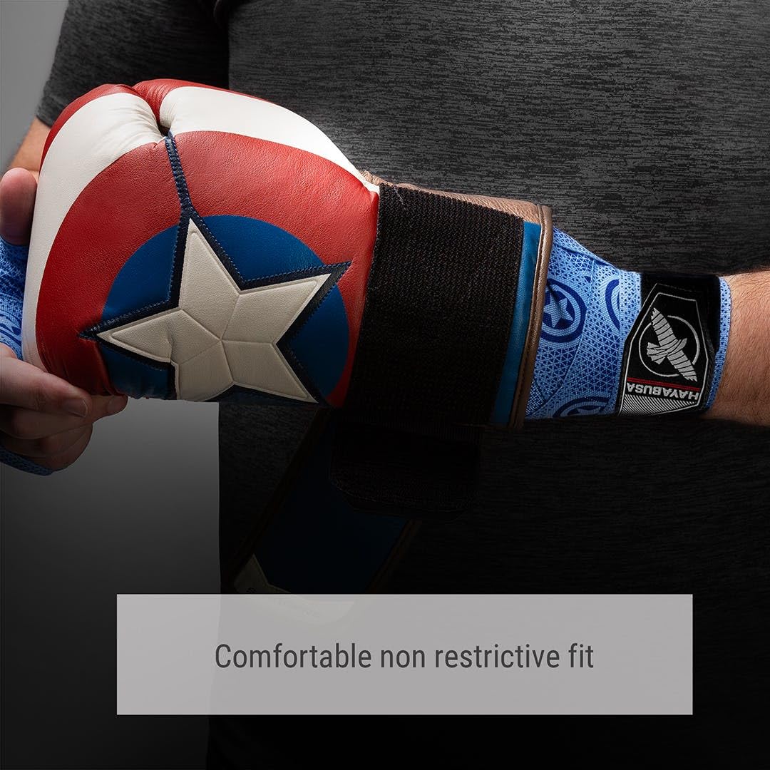 Hayabusa Marvel Hero Elite Boxing Hand Wraps for Men & Women - Captain America