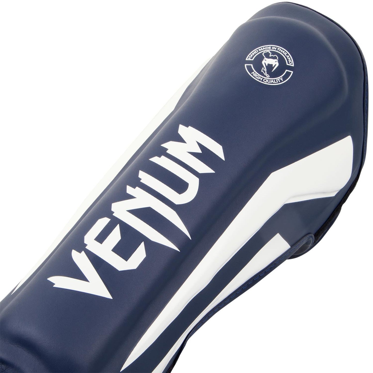 Venum Elite Standup Shin Guards - White/Navy Blue