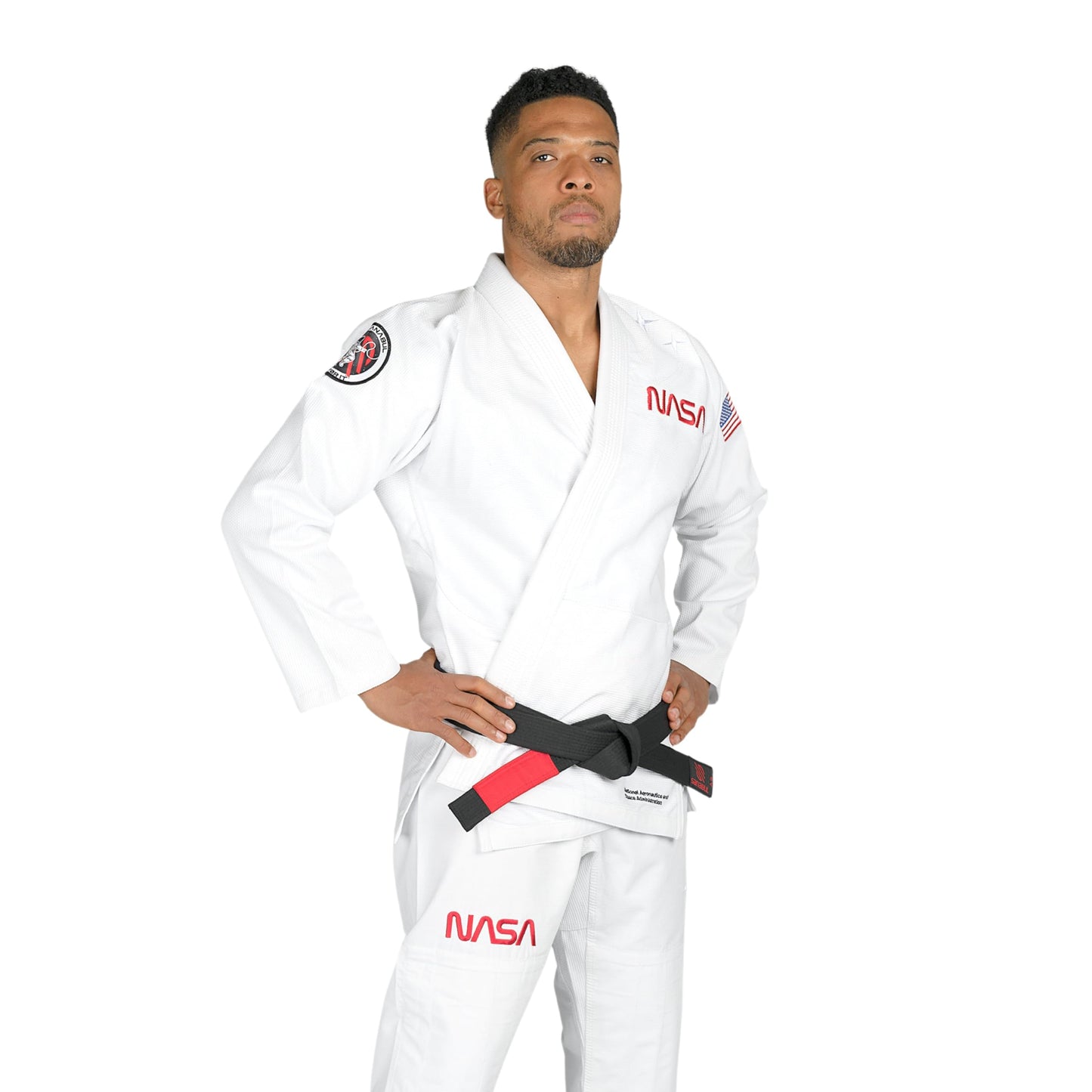 Sanabul NASA Brazilian Jiu Jitsu Gi for Men & Women - White/Red